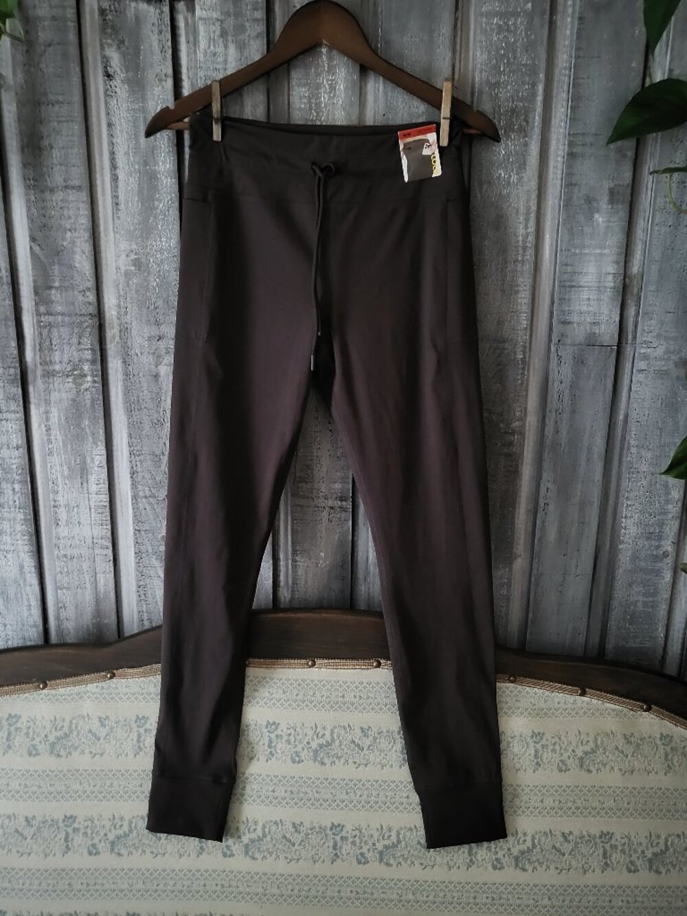 Lole Black High Waisted Jogger Pants Leggings M NWT